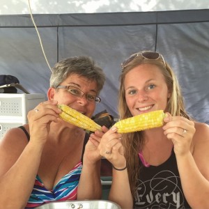 First corn sampling 2015 at camp
